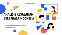 Bahan Ajar Analisis Kesalahan Berbahasa Indonesia