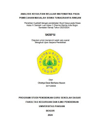 Analisis kesulitan belajar Matematika pada pemecahan masalah siswa tunagrahita ringan