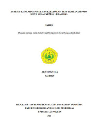 Analisis Kesalahan Penulisan Kata Dalam Teks Eksplanasi Pada Siswa Kelas XI SMAN 1 Dramaga.