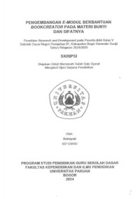 Pengembangan E-Modul Berbantuan Bookcreator Pada Materi Bunyi Dan Sifatnya