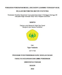 Pengaruh Penerapan Model Discovery Learning Terhadap Hasil Belajar Matematika Materi Statistik