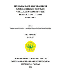 Pengembangan E-book Klasifikasi Tumbuhan Berbasis Teknologi Visualisasi Interaktif Untuk Meningkatkan Literasi Sains Siswa
