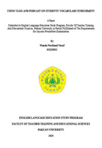 Using Vlog And Podcast On The Students' Vocabulary Enrichment