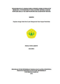 pengembangan lembar kerja peserta didik interaktif berbasis liveworksheets pada materi artikel ilmiah populer kelas viii smp puspanegara kabupaten bogor