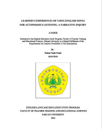 Learner's Experiences of Using English song for Autonomous Listenung: a narrative inqury