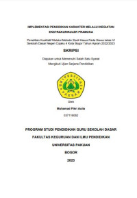 Implementasi Pendidikan Karakter Melalui Kegaiatan Ekstrakurikuler Pramuka : Penelitian Kualitatif Melalui Metode Studi Kasus pada Siswa Kelas VI SDN Cipaku 4 Kota Bogor Tahun Ajaran 2022/2023.