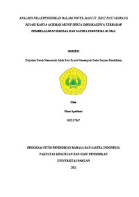 Analisis Nilai Pendidikan dalam Novel Maruti Jerit Hati Seorang Penari Karya Achmad Munif Serta Implikasinya Terhadap Pembelajaran Bahasa dan Sastra Indonesia di SMA.