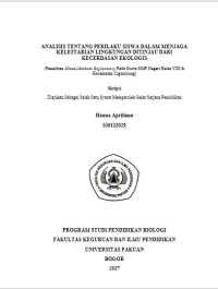 Analissis Tentang Perilaku Siswa Dalam Menjaga Pelestarian Lingkungan Ditinjau Dari Kecerdasan Ekologis: Penelitian Mixed-Methods Explanatory Pada Siswa SMP Negeri Kelas VII Di Kecamatan Cigombong