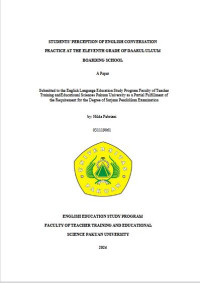 Students' Perception of English Conversation Practice at the Elevenih Grade of Daarul Uluum Boarding School