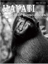 HAYATI Journal of Biosciences : Vol. 27 No. 3 (2020) July 2020