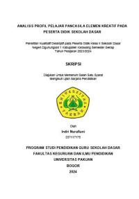 Analisis Profil Pelajar Pancasila Elemen Kreatif pada Peserta Didik Sekolah Dasar : Penelitian Kualitatif Deskriptif pada Peserta Didik Kelas II Sekolah Dasar Negeri Cigunungsari 1 Kabupaten Karawang Semester Genap Tahun Pelajaran 2023/2024.