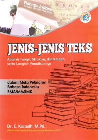 Jenis-jenis Teks Analisis fungsi, struktur, dan kaidah serta langkah penulisannya : dalam mata pelajaran bahasa Indonesia SMA/MA/SMK