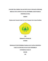 Analisis Nilai Moral dalam Novel Dilan 1991 Karya Pidi Baiq Sebagai Upaya Pengayaan dalam Pembelajaran Bahasa Indonesia di SMA