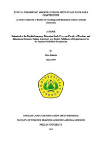 Typical endophoric markers used by Students of elesp Over Chapter four