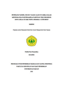 Penerapan Model Project Based Learning (PJBL) dalam Meningkatkan Keterampilan Menulis Teks Prosedur Siswa Kelas XI SMK Widya Dharma 2 Citeureup