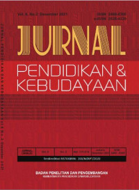 Jurnal Pendidikan dan Kebudayaan : Vol. 6 No. 2 (2021)