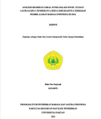 Analisis Kearifan Lokal Sunda Dalam Novel Tulisan Sastra Karya Tenderlova Serta Implikasinya Terhadap Pembelajaran Bahasa Indonesia di SMA