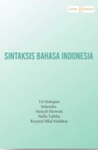 Bahan Ajar Sintaksis Bahasa Indonesia