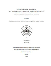 Penggunaan Media Audiovisual dalam Meningkatkan Keterampilan Menulis Teks Ulasan Pada Siswa Kelas VIII SMP Negeri 14 Bogor.