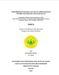 Image of PENGEMBANGAN BAHAN AJAR DIGITAL MENGGUNAKAN
HEYZINE PADA MATERI SUHU DAN KALOR