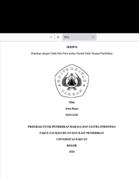 Penerapan Teknik Membaca Cepat Dalam Menemukan Gagasan Utama pada Teks Eksposisi Siswa Kelas VII SMP Windian Nugraha Kota Bogor