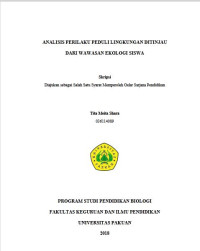 Analisis Perilaku Peduli Lingkungan di Tinjau dari Wawasan Ekologi Siswa