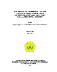 Pengembangan Media Pembelajaran E-modul Berbasis Website Untuk Meningkatkan Literasi Sains Siswa Pada Materi Sistem Ekskresi