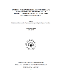 Analisis Sequential Explanatory Tentang Partisipasi Siswa Dalam Menjaga Kesehatan Lingkungan Ditinjau Dari Kecerdasan Naturalis