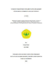 Image of Students' Perceptions Towards Native-Speakerism in English as a Foreign Language Context