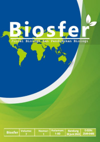 Biosfer Jurnal Biologi dan Pendidikan Biologi : Vol. 7 No. 1 (2022)