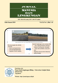 Image of JURNAL MANUSIA DAN LINGKUNGAN VOL 26 NO 1 TAHUN 2019