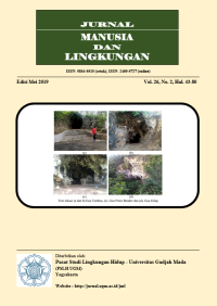 JURNAL MANUSIA DAN LINGKUNGAN VOL 26 NO 2 TAHUN 2019