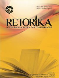 RETORIKA: Jurnal Bahasa, Sastra, dan Pengajarannya : Vol 17, No 2 (2024)