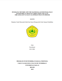 Penerapan Metode Copy the Master dalam Meningkatkan Keterampilan Menulis Cerpen Siswa Kelas XI SMK Assalam Yayasan Al-Ijtihad Cimayang Bogor.