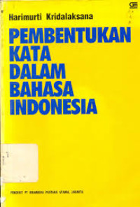 Pembentukan Kata Dalam Bahasa Indonesia