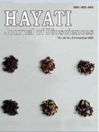 HAYATI Journal of Biosciences : Vol. 29 No. 6 (2022) November 2022