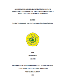 Analisis Aspek Sosial Pada Novel Perempuan Yang Menangis Kepada Bulan Hitam Karya Dian Purnomo Serta Implikasi Terhadap Pembelajaran Di Sma