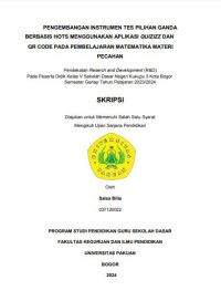 Pengembangan Instrumen Tes Pilihan Ganda Berbasis HOTS Menggunakan Aplikasinya Quizizz dan QR Code pada Pembelajaran Matematika Materi Pecahan