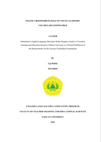 Online Crossword Puzzle on Young Learners Vocabulary Knowledge