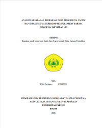 Analisis Kesalahan Berbahasa Pada Teks Berita Teks Berita Online dan Implikasinya Tehadap Pembelajaran Bahasa Indonesia SMP Kelas VIII