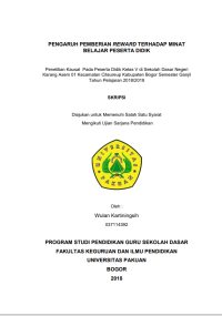 Penerapan Model Pembelajaran Problem Solving dalam Meningkatkan Keterampilan Menulis Teks Narasi Pada Siswa Kelas VII SMP Negeri 1 Jonggol Kabupaten Bogor.